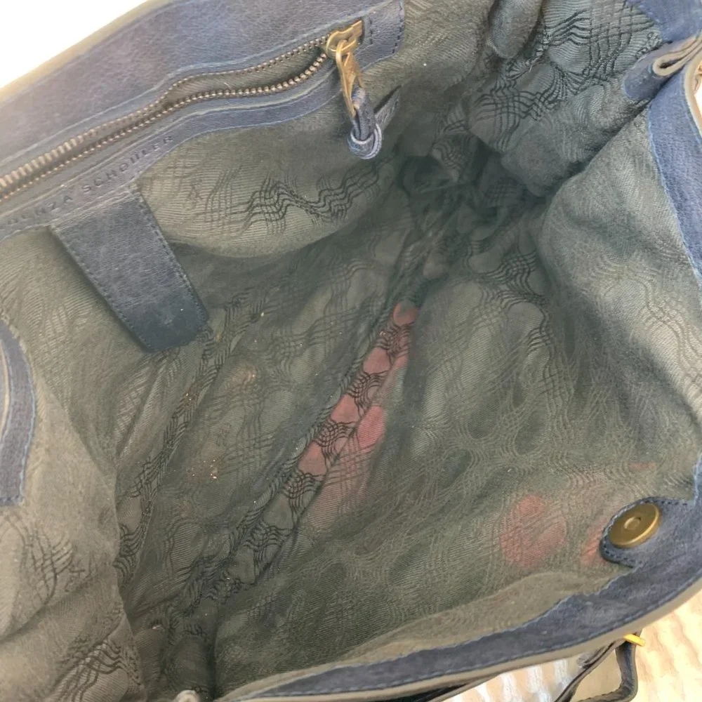 Proenza Schouler Ps1 Navy Leather Cross Body Bag - Picture 13 of 16